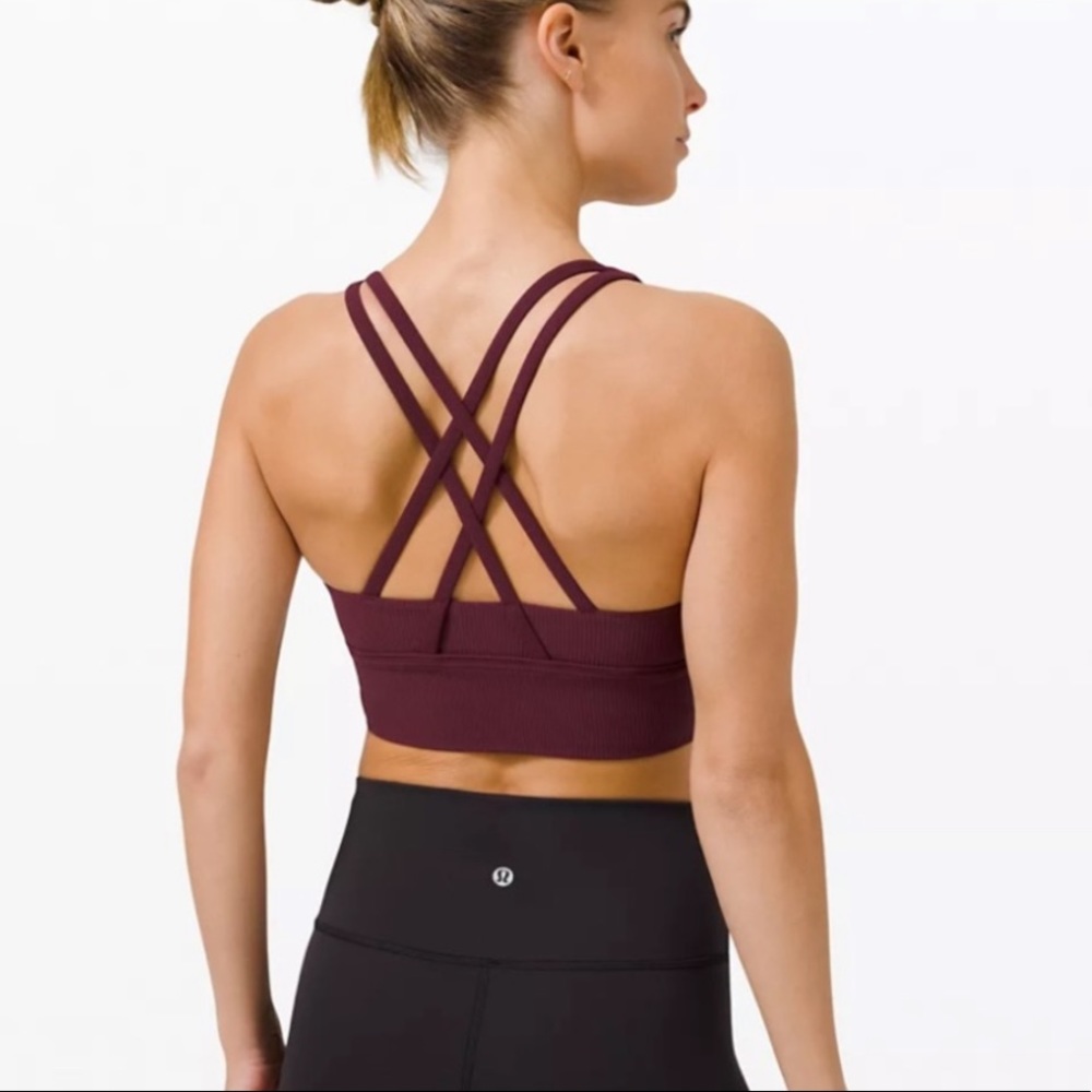 Lululemon Energy Bra Long Line Ribbed